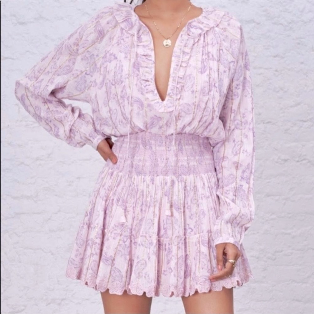 House of Harlow 1960 Pink Paisley Ajay Dress